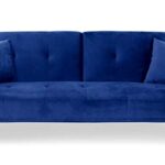 Menzzo Carla Canapé en Velours, Bleu, 191 🔍 – Image 4