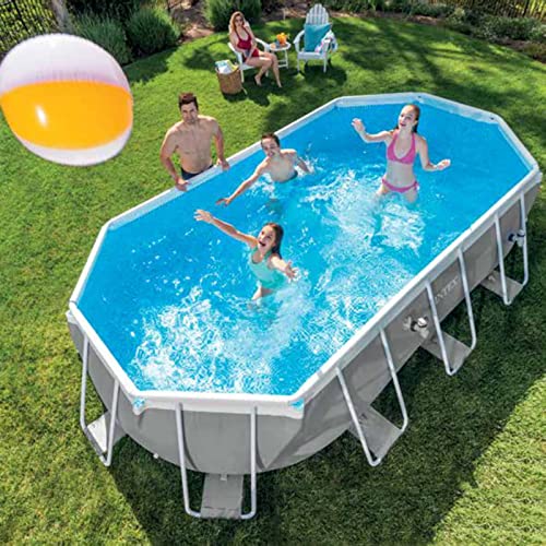 XANAYXWJ Piscine Hors-Sol extérieure Circulaire à ossature : filtrée et pompée