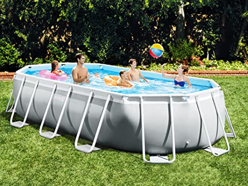 XANAYXWJ Piscine Hors-Sol extérieure Circulaire à ossature : filtrée et pompée – Image 2