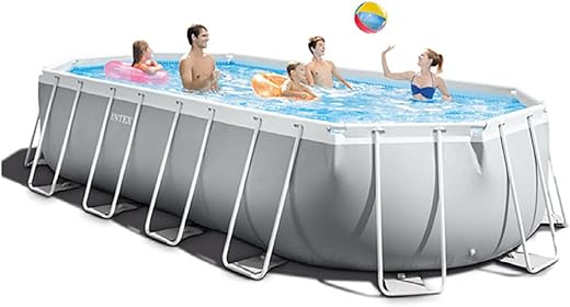 XANAYXWJ Piscine Hors-Sol extérieure Circulaire à ossature : filtrée et pompée – Image 4
